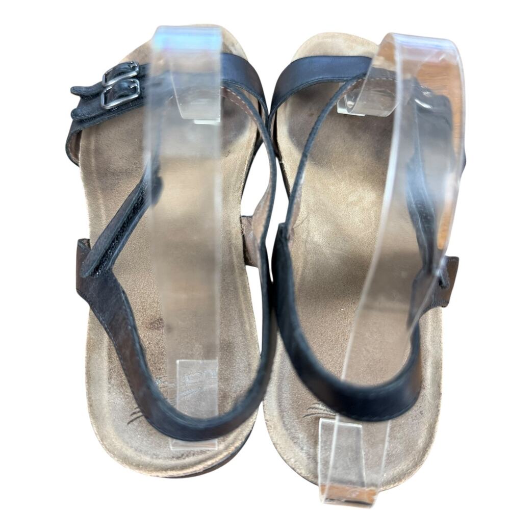 Dansko Rebekah 6021470200 Black Leather Sandals Ankle Strap Shoes sz 41 10.5 11 - Picture 10 of 16